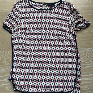 J. Crew Patterned Blouse (size 2)